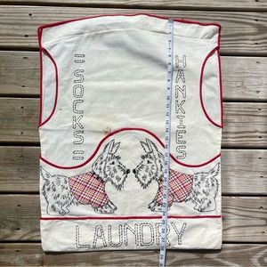 Vintage Scotty Dog laundry bag from the 1940’s - great for laundry rm decor!